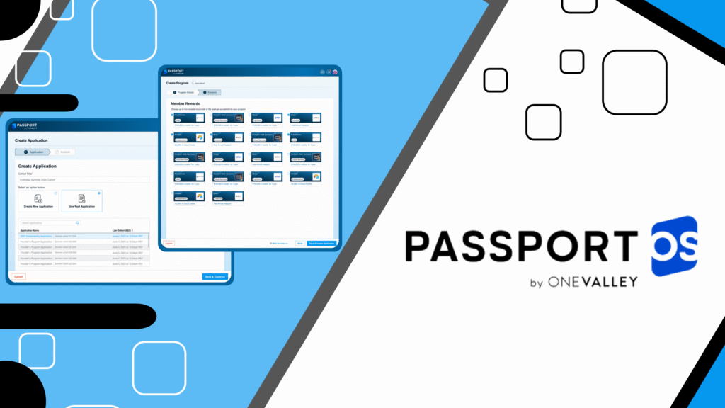 PassportOS platform dashboard by OneValley