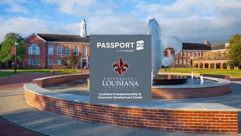 PassportOS Louisiana sign at innovation campus