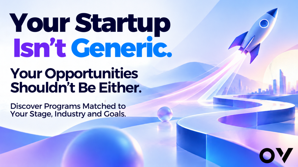 Startup opportunities matched to your stage, industry, goals, and growth.